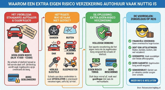 Waarom is een extra Eigen Risico Verzekering Autohuur nuttig als je een auto gaat huren?